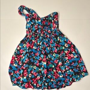 Vibrant One-Shoulder Floral Dress